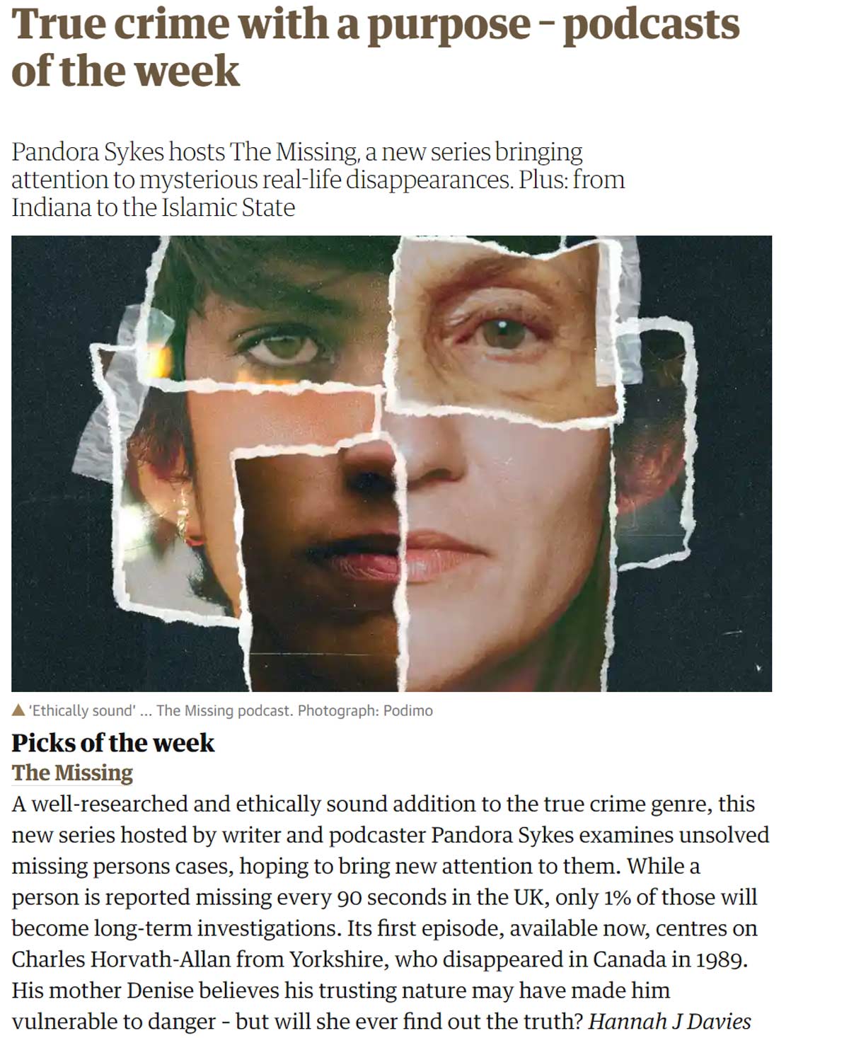 Guardian pick of the week